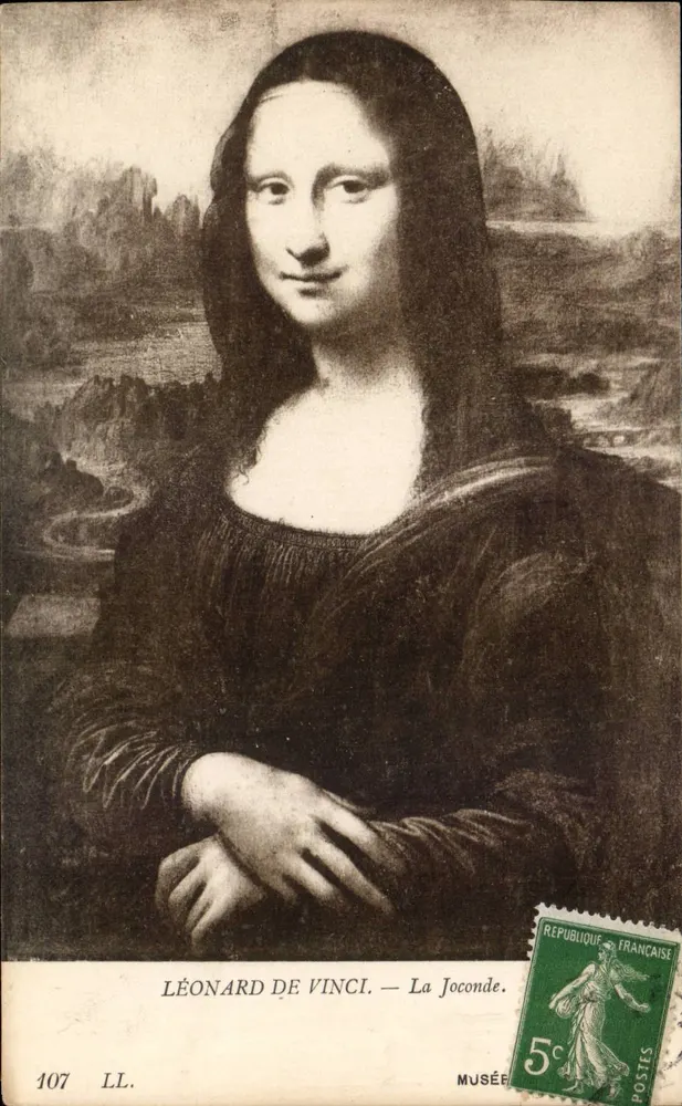 Die Mona Lisa — Leonardo da Vinci — Museum — Verlag LL, Nr. 107 - Vorderseite