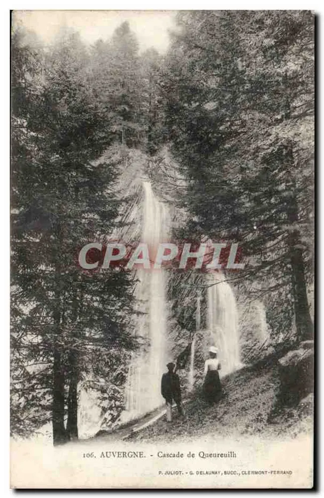 Auvergne - Cachoeira de Queureuillh — P. JULIOT - G. DELAUNAY, CLERMONT-FERRAND, n°106 - Frente