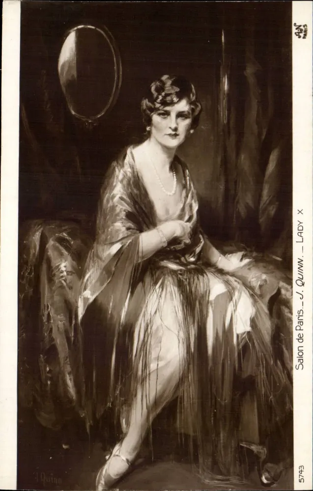 Lady Quinn — Ansicht von Paris — J. Quinn, Nr. 5743 - Vorderseite