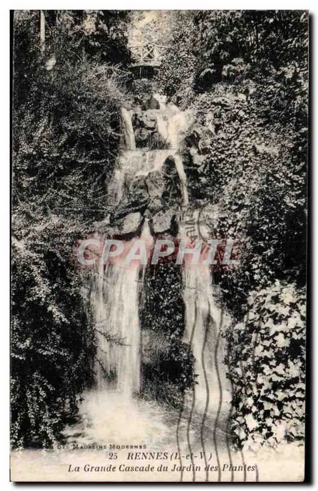 Die große Wasserfall des Jardin des Plantes — Rennes (Ille-et-Vilaine) — Verlag: Magazines Modernes, n°25 - Vorderseite