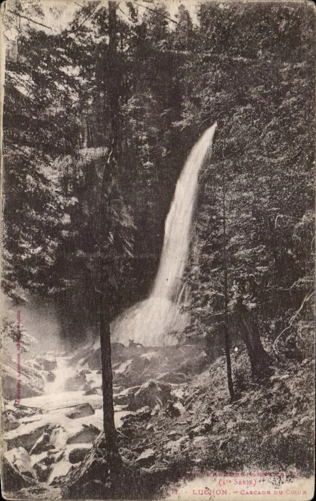 Luchon - Cascata do Coração — (1ª Série) — Editor: Luchon, (impressor não visível) - Frente