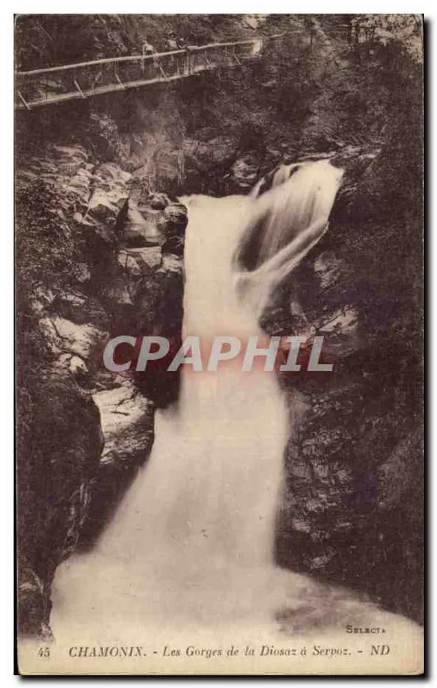 Chamonix — As Gorges da Diosaz em Serpoz — Selecta - Frente