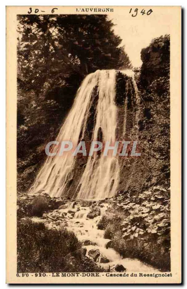 Le Mont-Dore - Cascade du Rossignolet — L'Auvergne 1940 - Frente