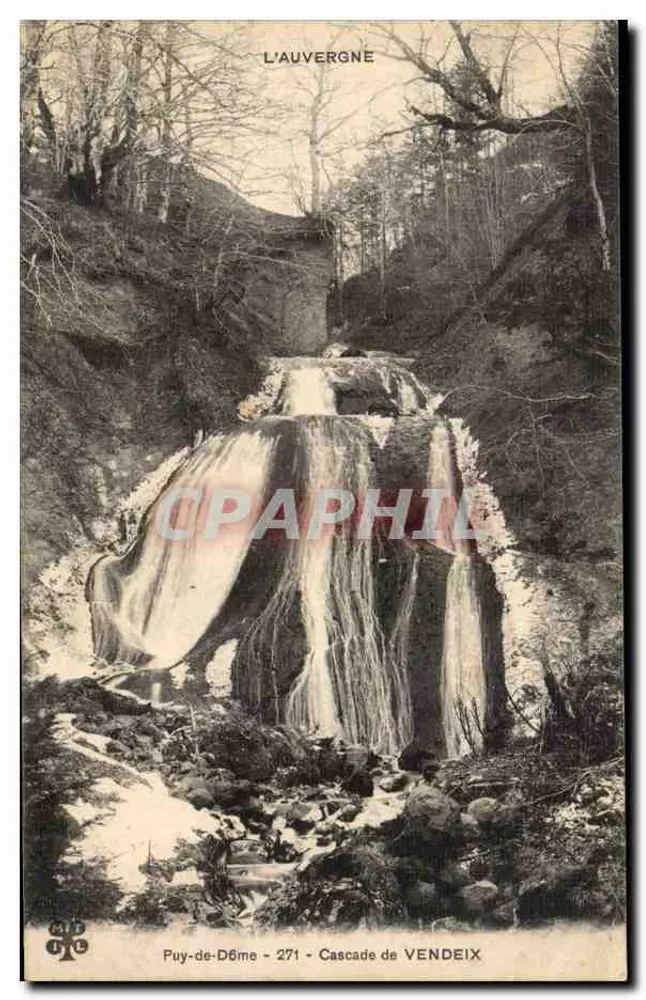 Cascata di Vendeix — Puy-de-Dôme — editore Puy-de-Dôme, n° 271 - Recto