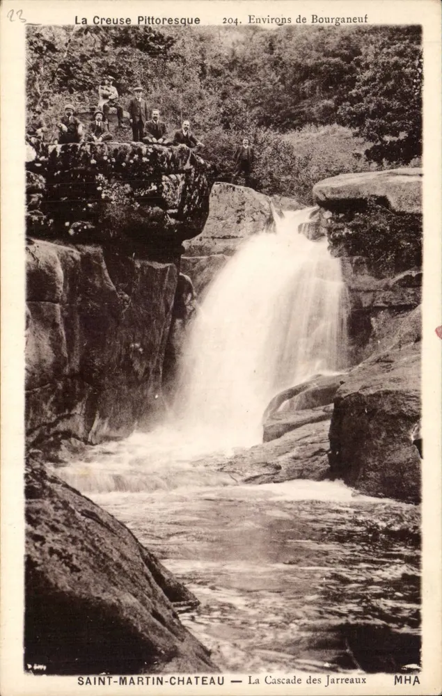Die pittoreske Creuse — Die Jarreaux-Wasserfälle — In der Nähe von Bourganeuf — MHA - Vorderseite