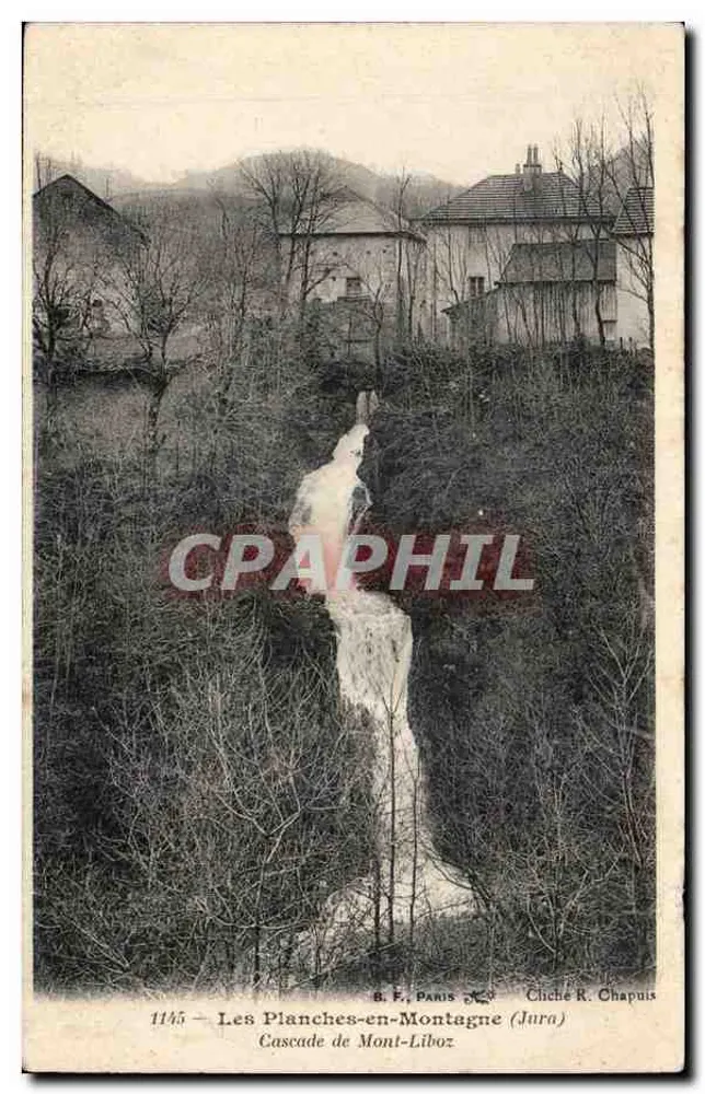 Les Planches-en-Montagne (Jura) — Waterval van Mont-Liboz — Cliché R. Chapuis - Voorkant