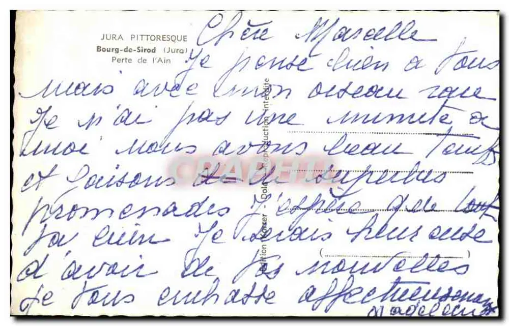 कैस्टल मार्सेल - एन के नुकसान - जुरा पिटोरेस्क - प्रकाशक जुरा पिटोरेस्क - पीछे