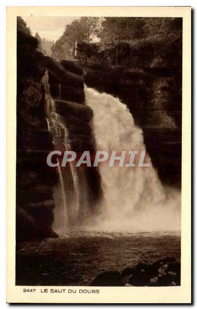 O Salto do Doubs — cascata em pedra — Coleção Le Jura, n°2447 - Frente