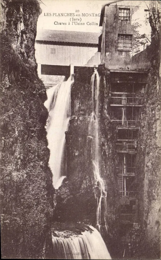 Les Planches-en-Montagne (Jura) — Wasserfälle bei der Collin-Mühle — Photo Jouffroy - Vorderseite