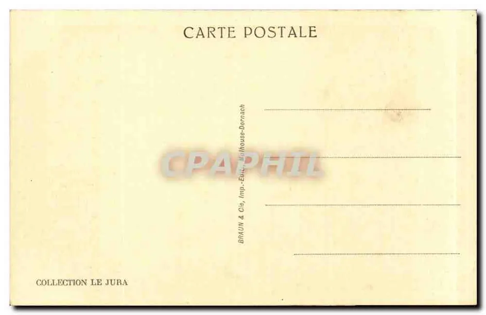Wasserfälle des Langouette-Passes — Les Planches-en-Montagne — Sammlung Le Jura, n°4199 - Rückseite