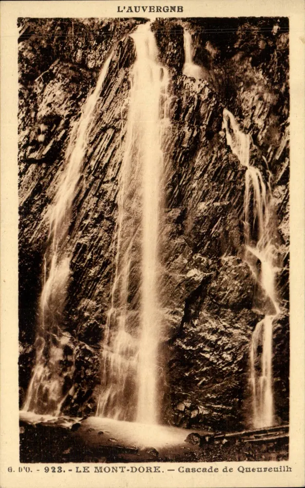 Mont-Dore — Cachoeira de Queureuilh — G. D'O. - 923 - Frente