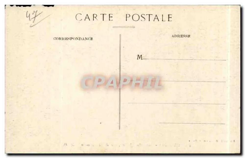 TONNEINS - Place du Château, vue de St-Germain — éditeur L. Martinet et D. Ducos, n° 45 - Rückseite
