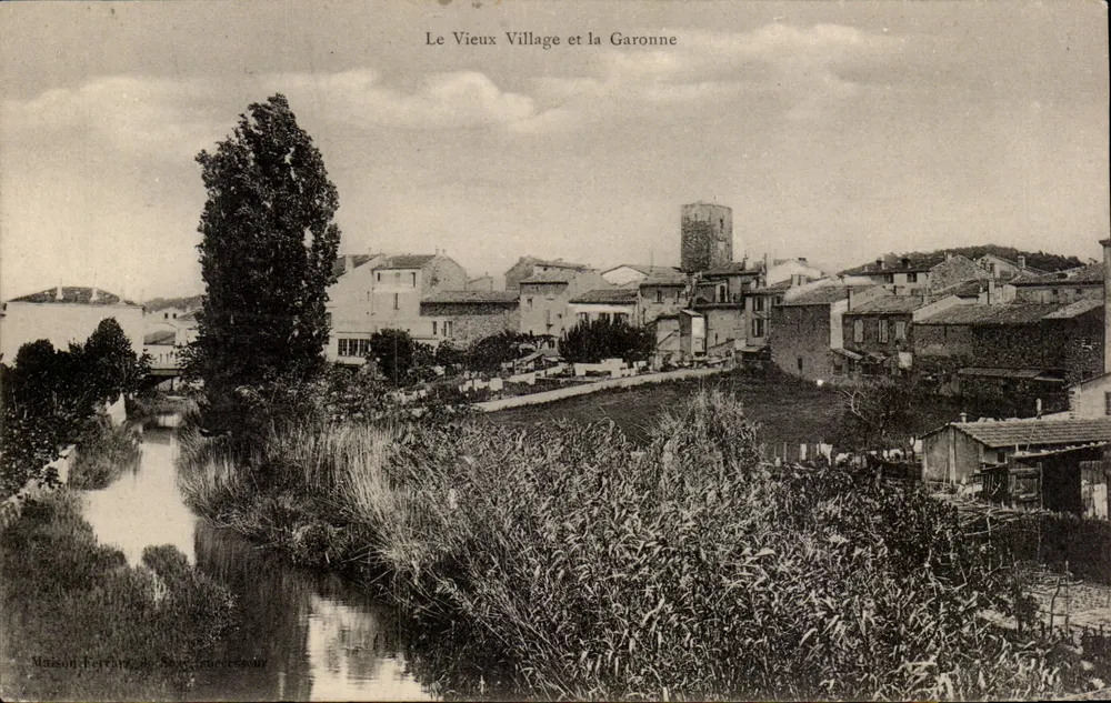 Das alte Dorf und die Garonne — Maison Ferte de Béziers, Serie 47 - Vorderseite