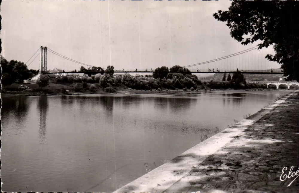 Agen (Lot-et-Garonne) — Hängebrücke — L. Chatagnéau, n°222 - Vorderseite