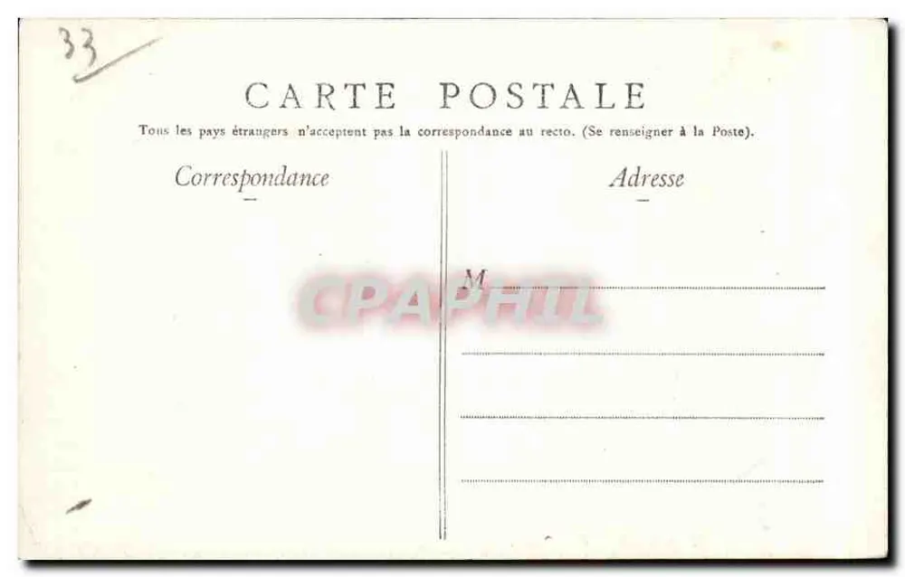 Bordeaux — Die Place und die Alleen von Tourny — M. et F., Verlag, Bordeaux. - Rückseite