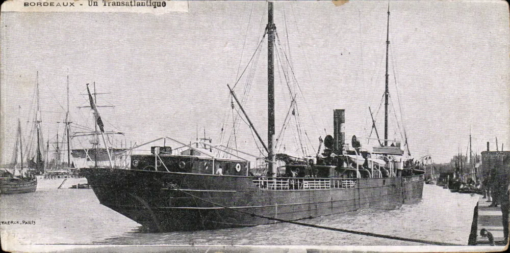 Bordeaux - Um Transatlântico — Editor Taerck, Paris - Frente