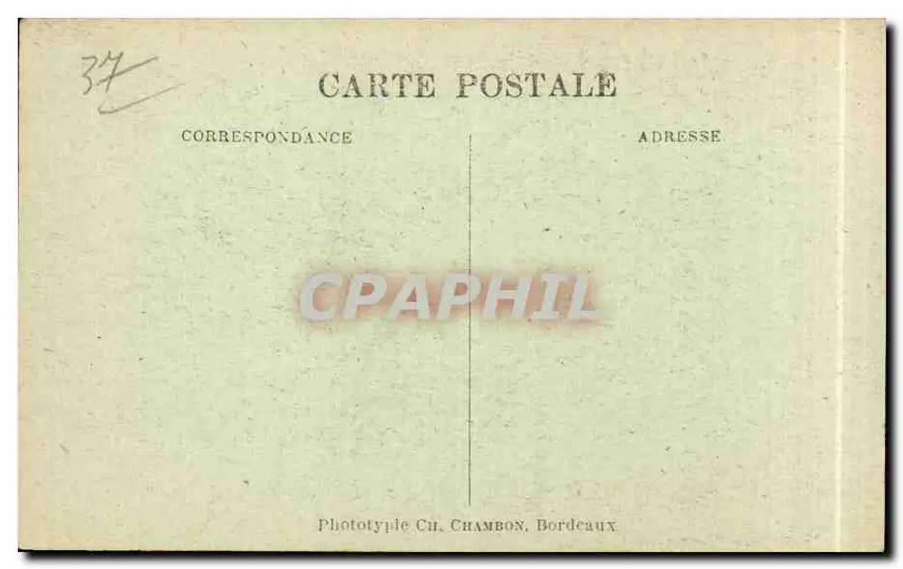 Bordeaux — Cours du XXX-Juillet — Verlag C.B. - Rückseite
