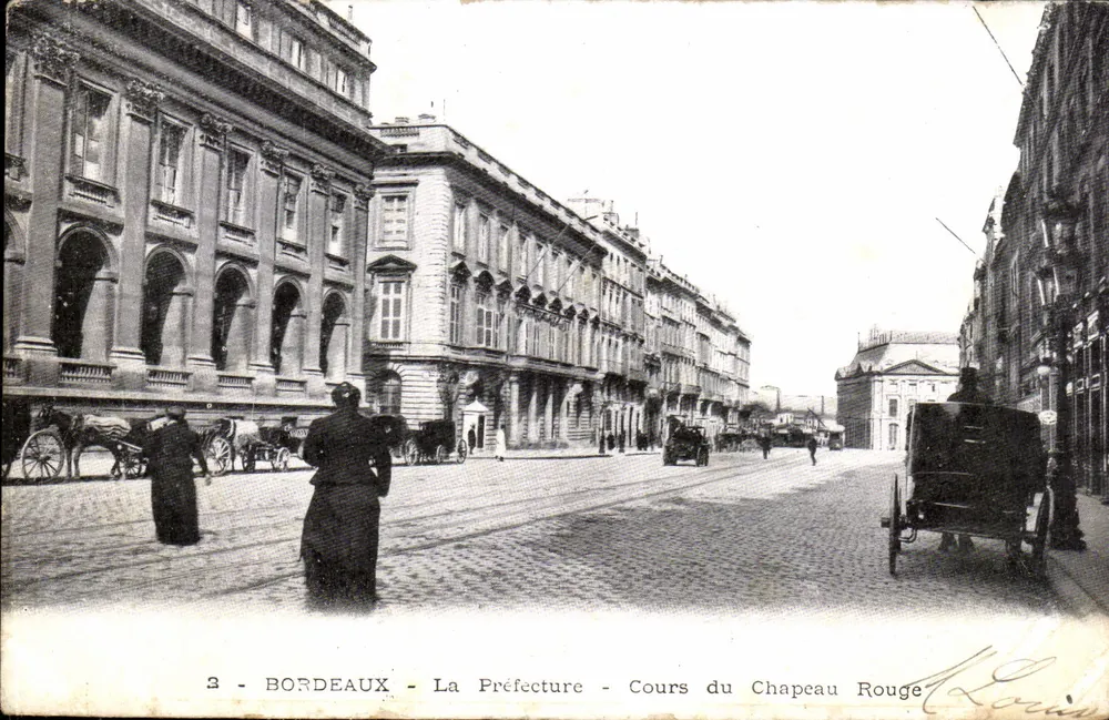 Bordeaux - A Prefeitura - Cours du Chapeau Rouge — editor Larin, n°3 - Frente