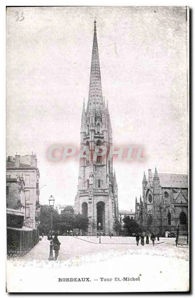 Bordeaux — Torre St-Michel — C.P.A. n°33 - Frente