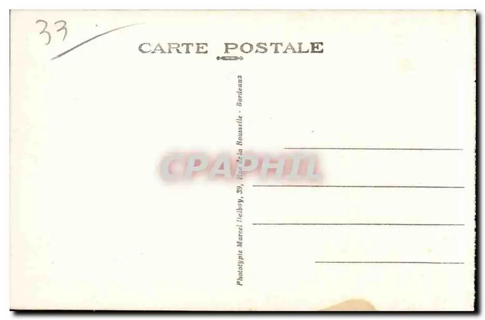 Bordeaux — Os Quais (lado sul) — M. D. n° 55 - Verso