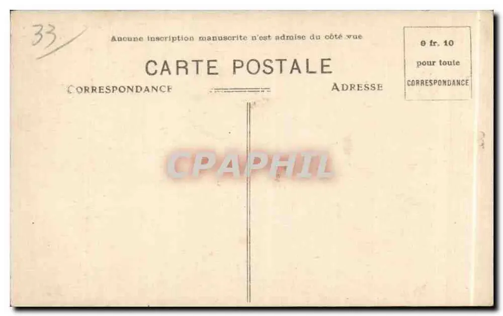 Bordeaux - La Grosse Cloche — uitgever Riquard, n°26 - Achterkant