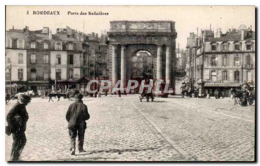 Bordeaux — Porta das Salinhas — A. Rue, impressor-editor, Bordeaux - Frente
