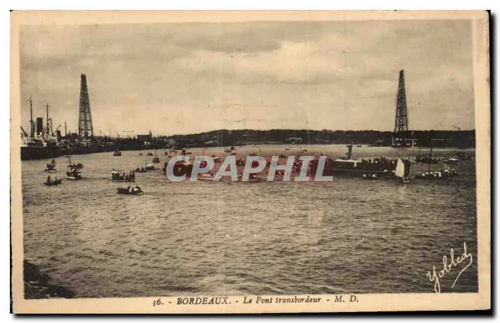 Bordeaux - O Ponte transbordeur — M. D. — Yobled - Frente