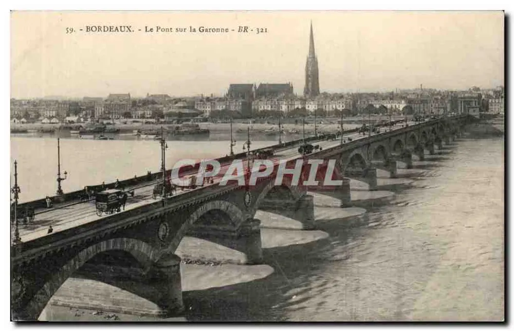 Bordeaux - Ansicht des Brückens über die Garonne - BR-321 - Vorderseite