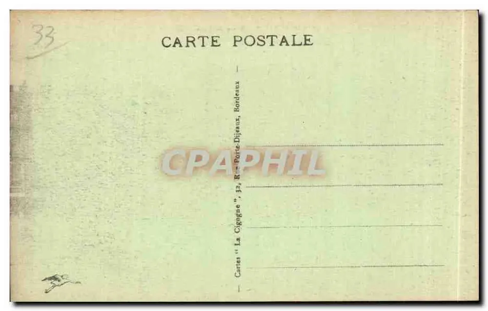 Bordeaux - Porta de Borgonha — editor 'La Cigogne', n°46 - Verso