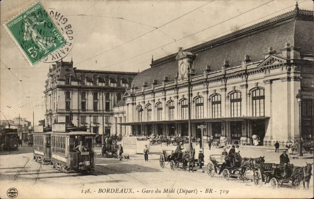 Bordeaux - Estação do Meio-Dia (Partida) - BR - 719 - Frente