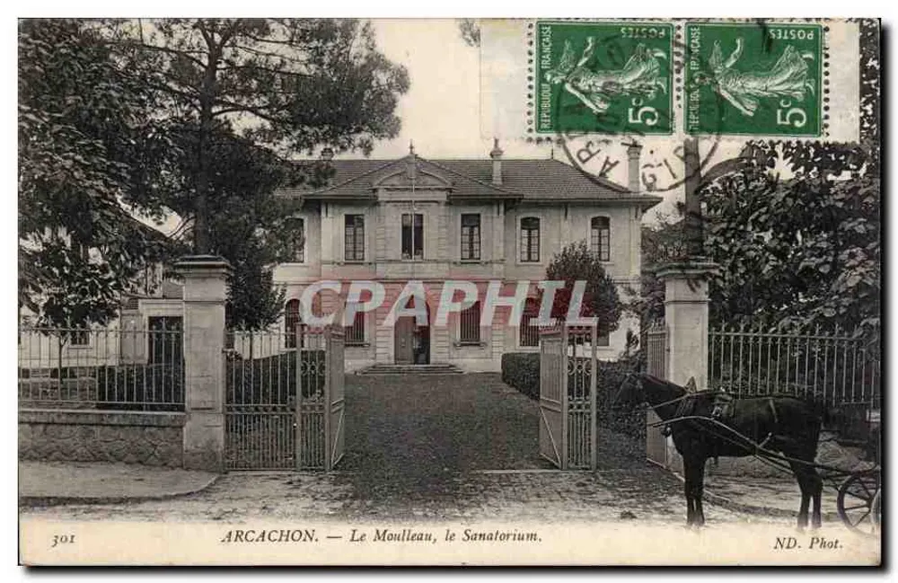 Arcachon — Le Mouilleau, o Sanatório — ND. Fot. - Frente