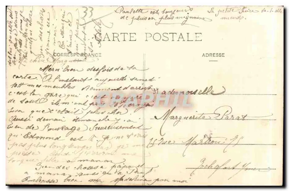 Bordeaux — As Avenues de Tourny — Marcel Delbouy, fototipia, Bordeaux - Verso