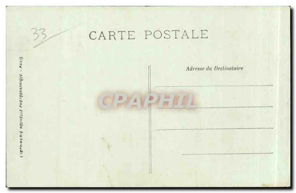 Bordeaux — L'Hôtel-de-Ville — LL. - Verso