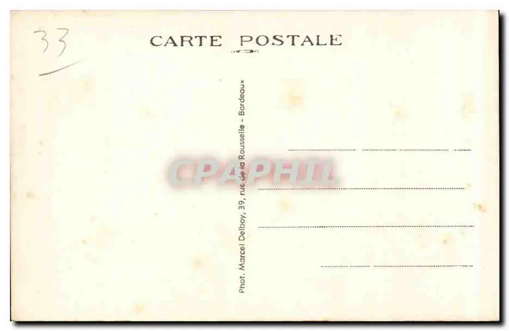 Cemitério de Saint-Michel — Bordeaux — A Virgem M.D. - Verso