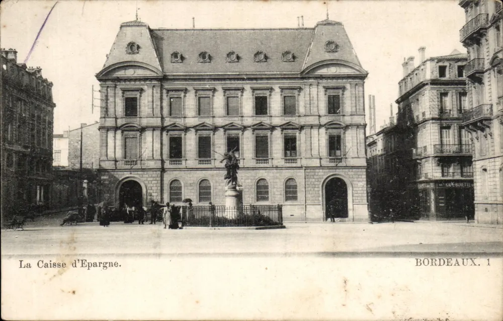 La Caisse d'Epargne — Bordeaux — uitgever BORDEAUX. 1 - Voorkant