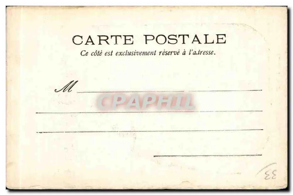 Chevet da Catedral de Bordeaux — gravura — editor H. Borel, n° 2148 - Verso