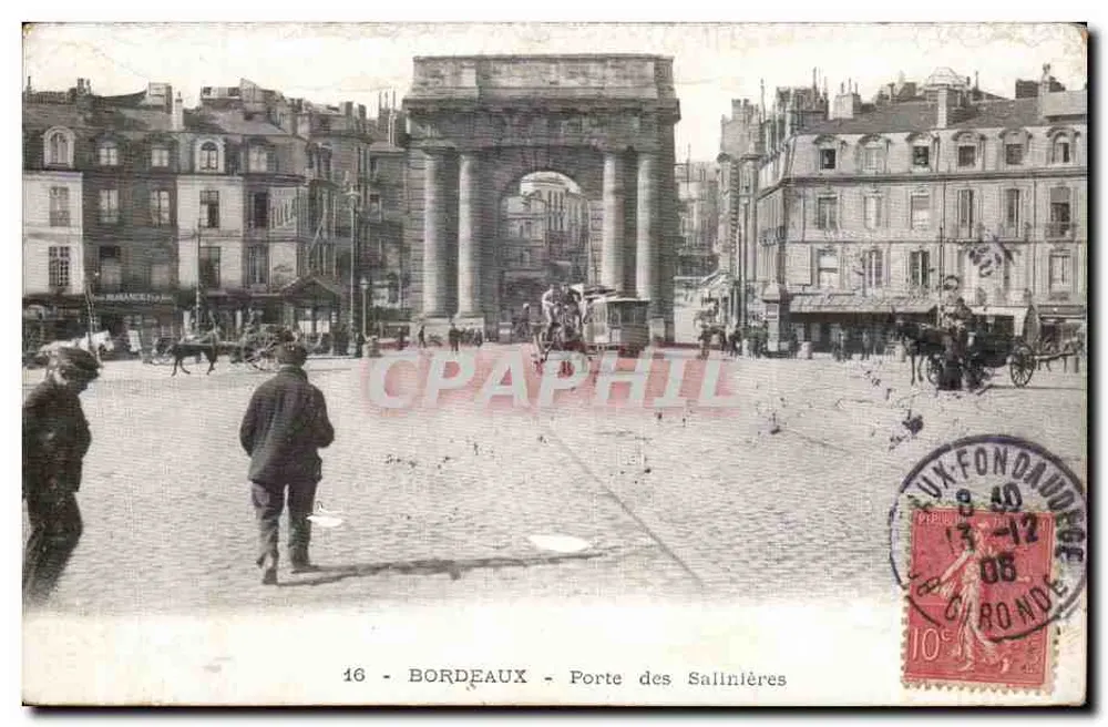 Bordeaux - Porta das Salinhas — editor anônimo, n° 16 - Frente