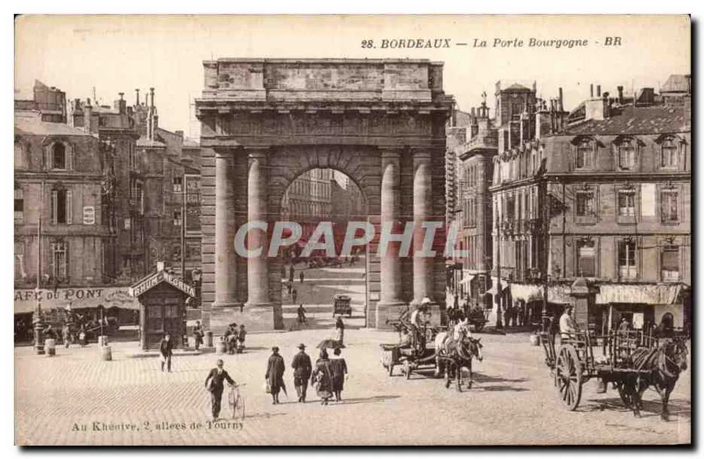 Bordeaux — De Poort van Bourgogne — Bloc Frères, uitgever Bordeaux - Voorkant