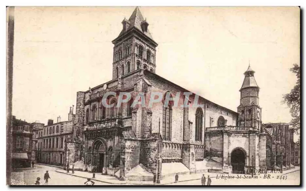 A Igreja Saint-Seurin — Bordeaux — editor Bordelaun, n° 2443 - Frente