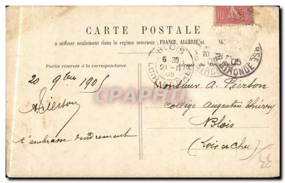 Bordeaux — Faculdade de Medicina e Farmácia — editor desconhecido, n° 35 - Verso