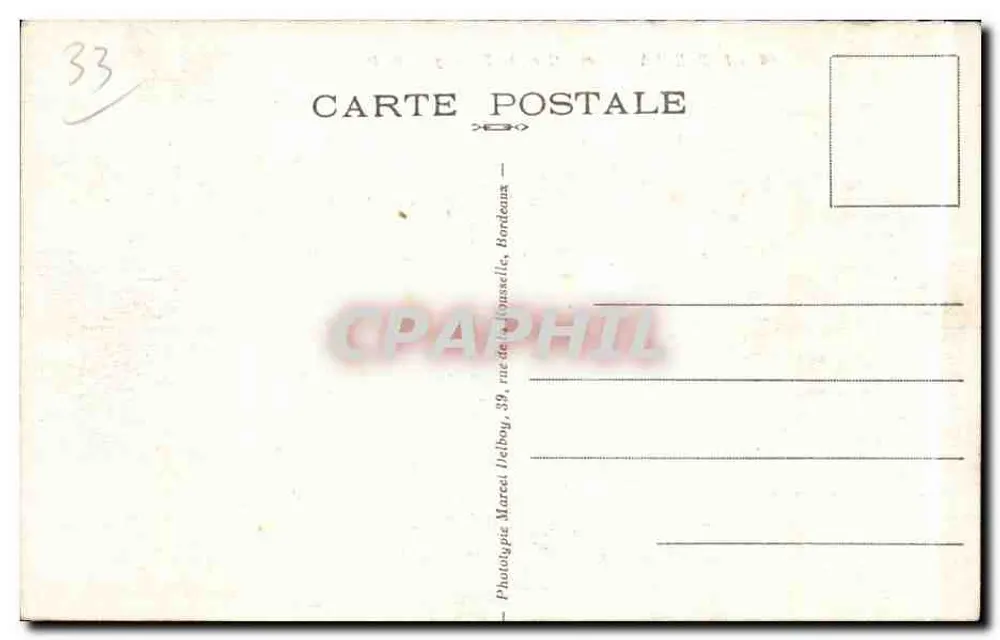 Bordeaux — As Alées de Tourny — M. D. - Verso