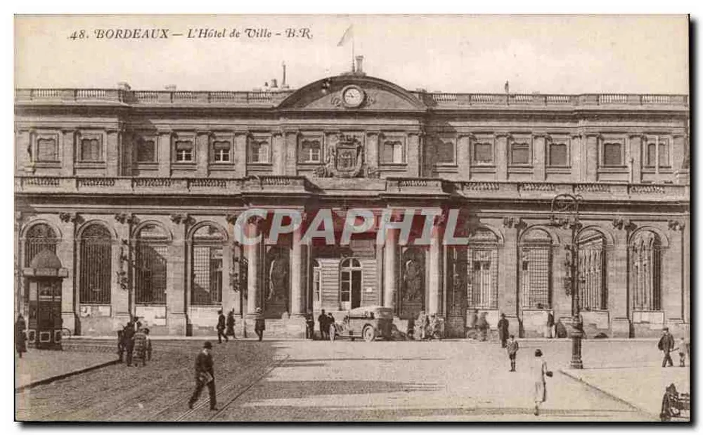 Bordeaux — O Palácio de Justiça — B.R. - Frente
