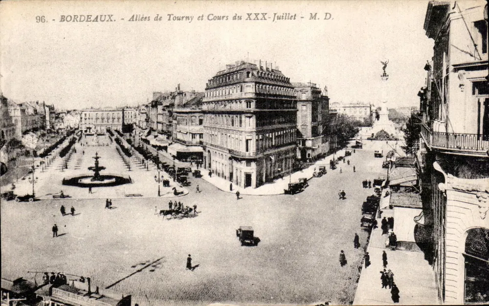 Bordeaux - Avenues de Tourny e Cours du XXX-Juillet - M. D. - Frente