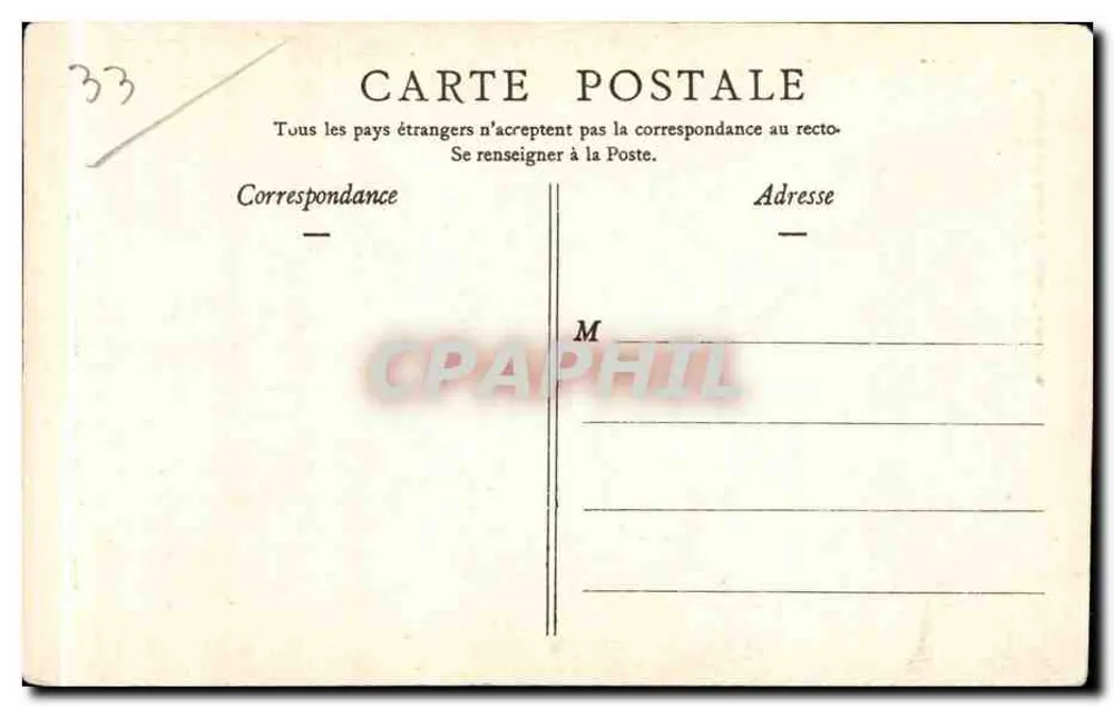 Bordeaux — Porta d'Aquitânia — Edição das 'Damas da França' - Bordeaux - Verso