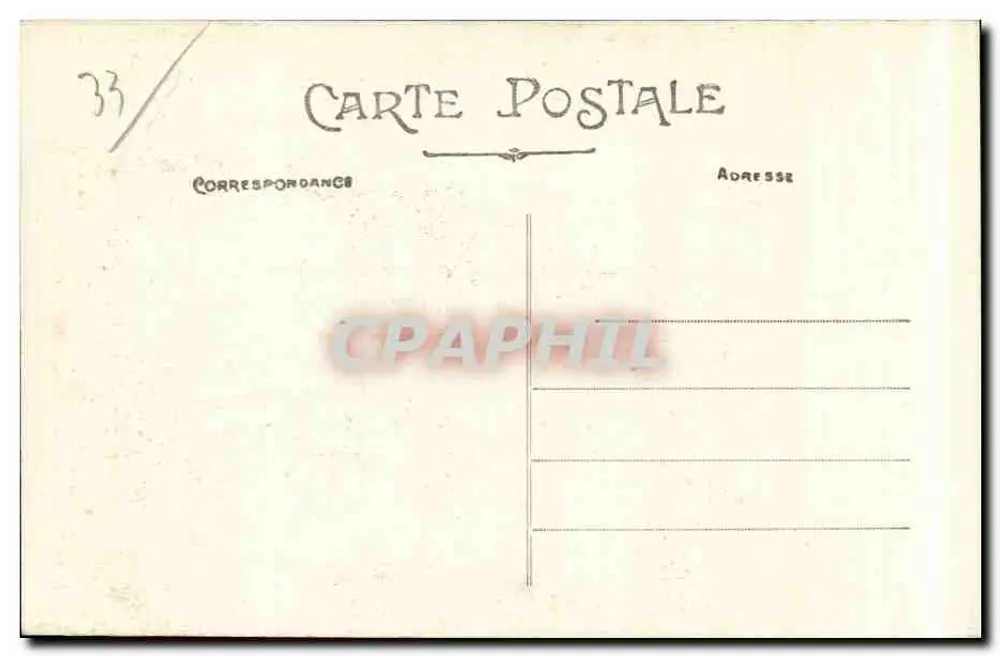 Bordeaux — Place de la Bourse e a Baía — A.H. 121 - Verso