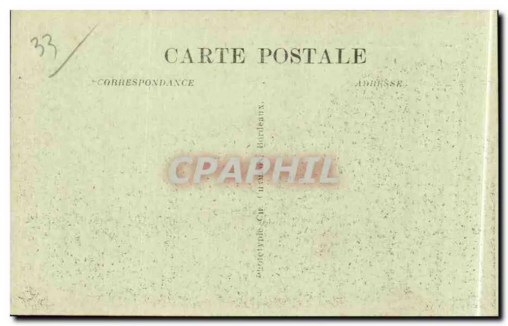 Bordeaux — Os Quais Sul e a Alfândega — C.B. n°206 - Verso