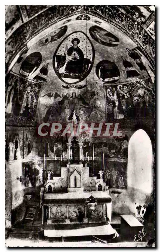 Innenansicht der Kirche von Cazeaux — Gemälde des 16. Jahrhunderts — Verlag Océan Labouche, Toulouse - Vorderseite