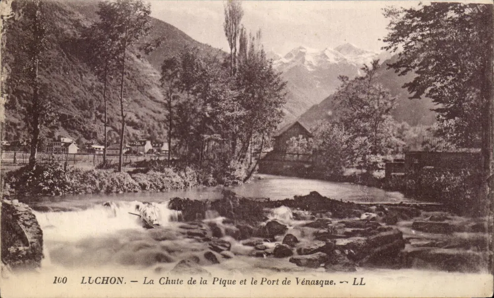 Luchon — Die Pique-Wasserfälle und der Hafen von Vénasque — LL - Vorderseite