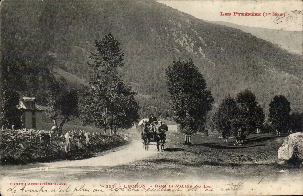 Luchon — Na vallé do Lys — Fototipia Labouhons Frères Toulouse, 1ère série - Frente