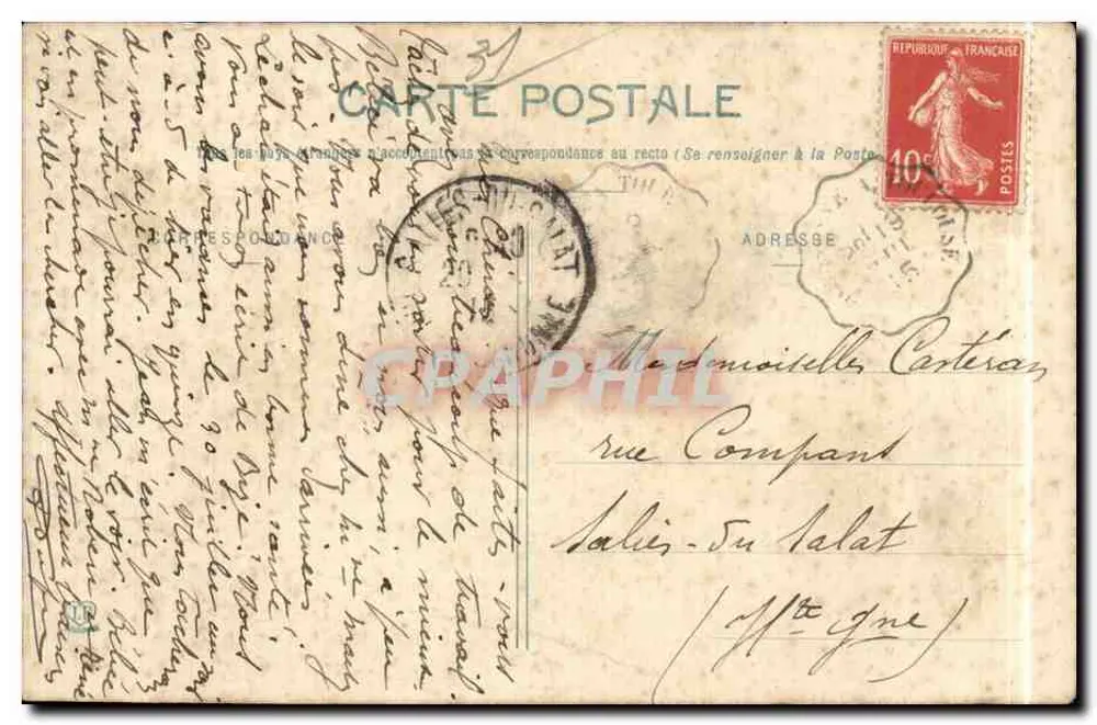 Luchon — Na vallé do Lys — Fototipia Labouhons Frères Toulouse, 1ère série - Verso